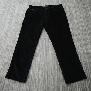 Levis Skinny Corduroy Pants Women Mid Rise Black Stretch‎ 16M Measured 34x25.75